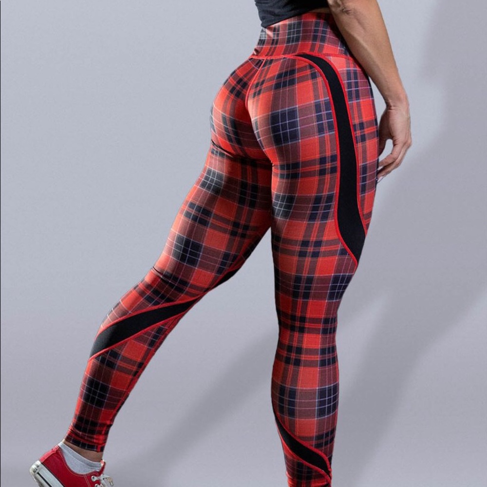 Violate The Dress Code Plaid Leggings
